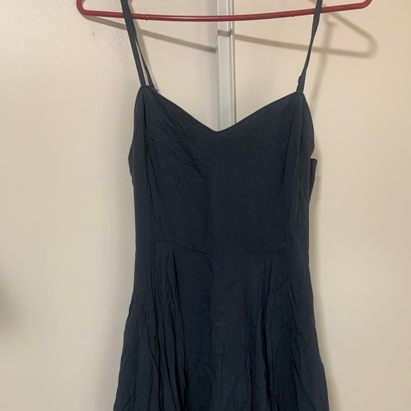 Aritzia Talula Fit and Flare Dark Blue Mini Dress - Picture 1 of 1